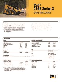 216b skid steer|cat 216b spec sheet.